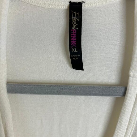 Electric Pink Elephant Tribal Tank in Ivory Size XL NWT - Picture 3 of 7